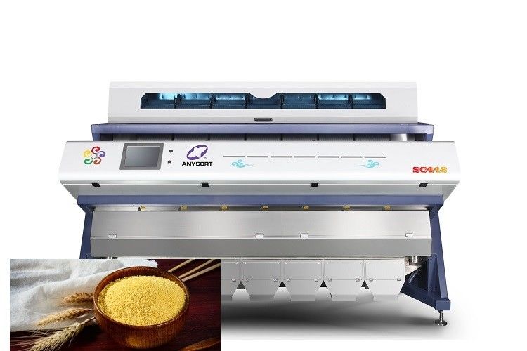 7 Weizen-Farbsortierer-Maschine der Rutsche19t/h mit dem automatischen Abkühlen